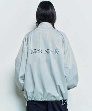 OVERSIZED NICK NICOLE PIPING JUMPER_GRAY