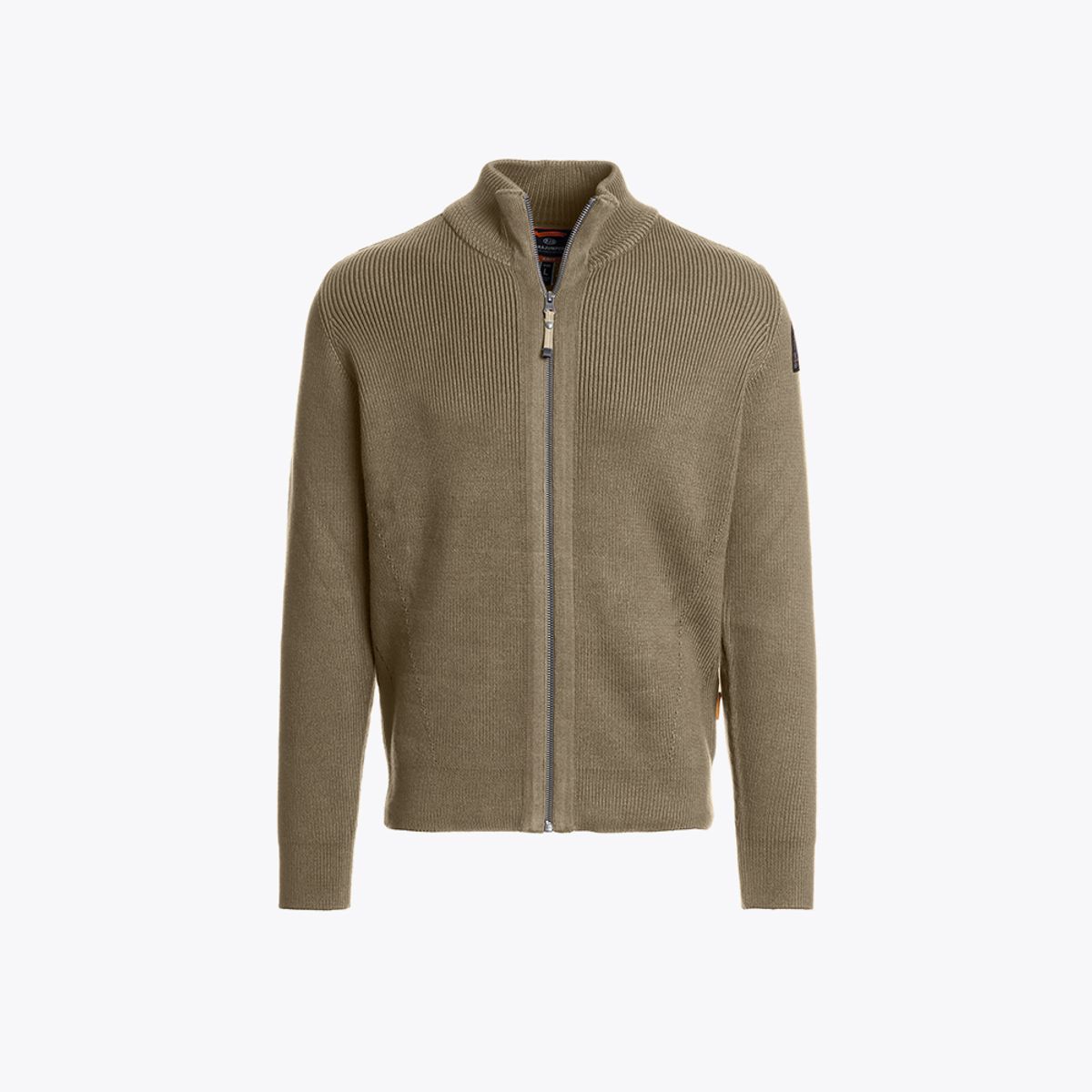 파라점퍼스(PARA JUMPERS) 남성 풀집업 니트 매니-Olive Grey (25WMPMKNRG02PJ0103)