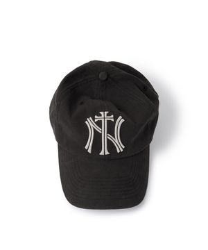 NY CROSS WASHED CAP (BLACK)