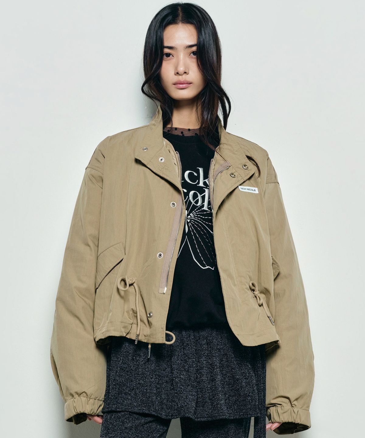 닉앤니콜(NICK&NICOLE) SAFARI DOUBLE BOMBER JUMPER_BEIGE