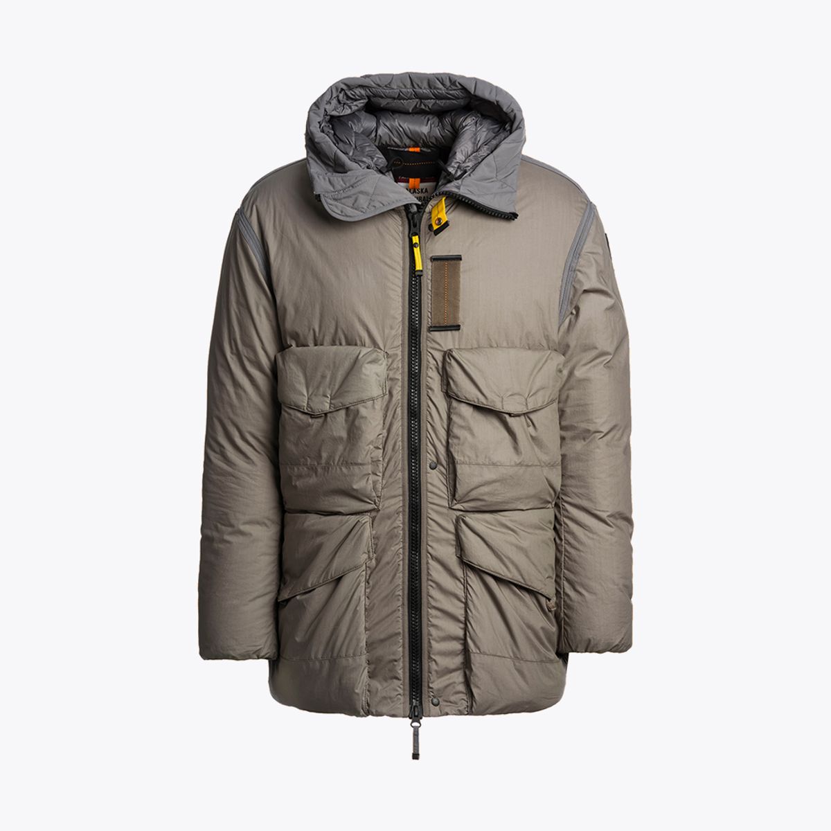 파라점퍼스(PARA JUMPERS) 남성 후드 패딩 재킷 알베스톤-Olive Grey/Pewter (25WMPMJKNA02PJB035)
