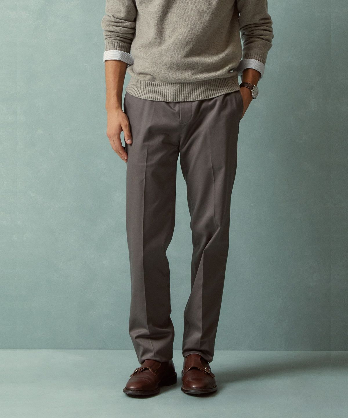 브룩스 브라더스(BROOKS BROTHERS) 레귤러핏 라이트웨이트 어드밴티지 치노 (마그넷) (BBPCMMZ502)