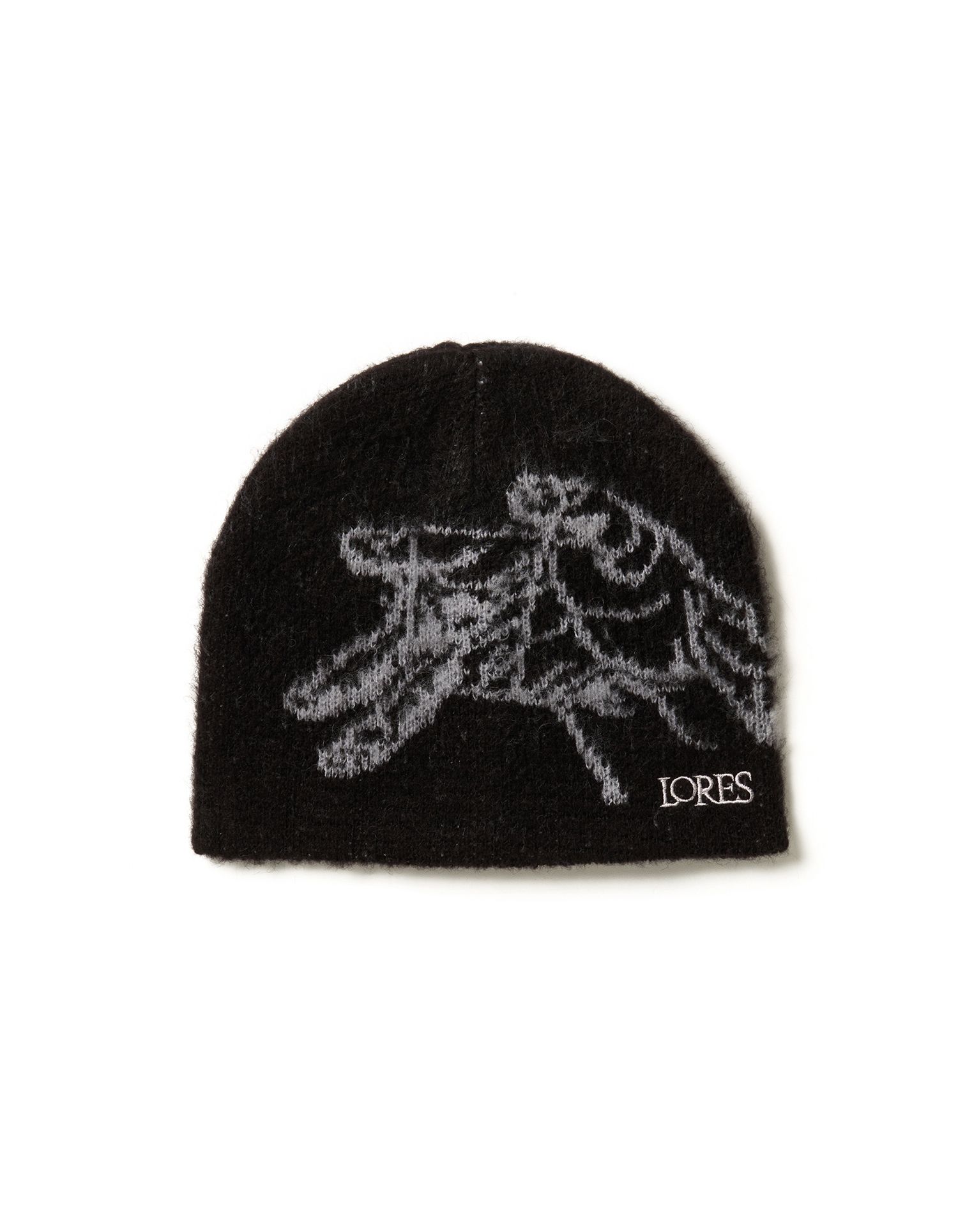 MUSINSA公式 | LORES Puppet Mohair Beanie - Black