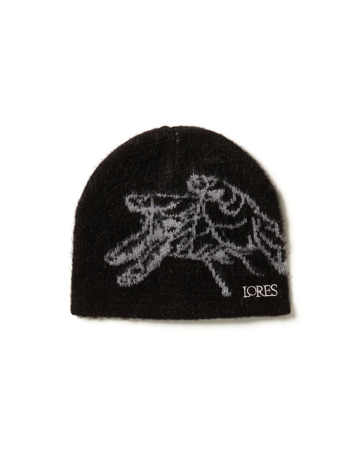 로어즈(LORES) Puppet Mohair Beanie - Black