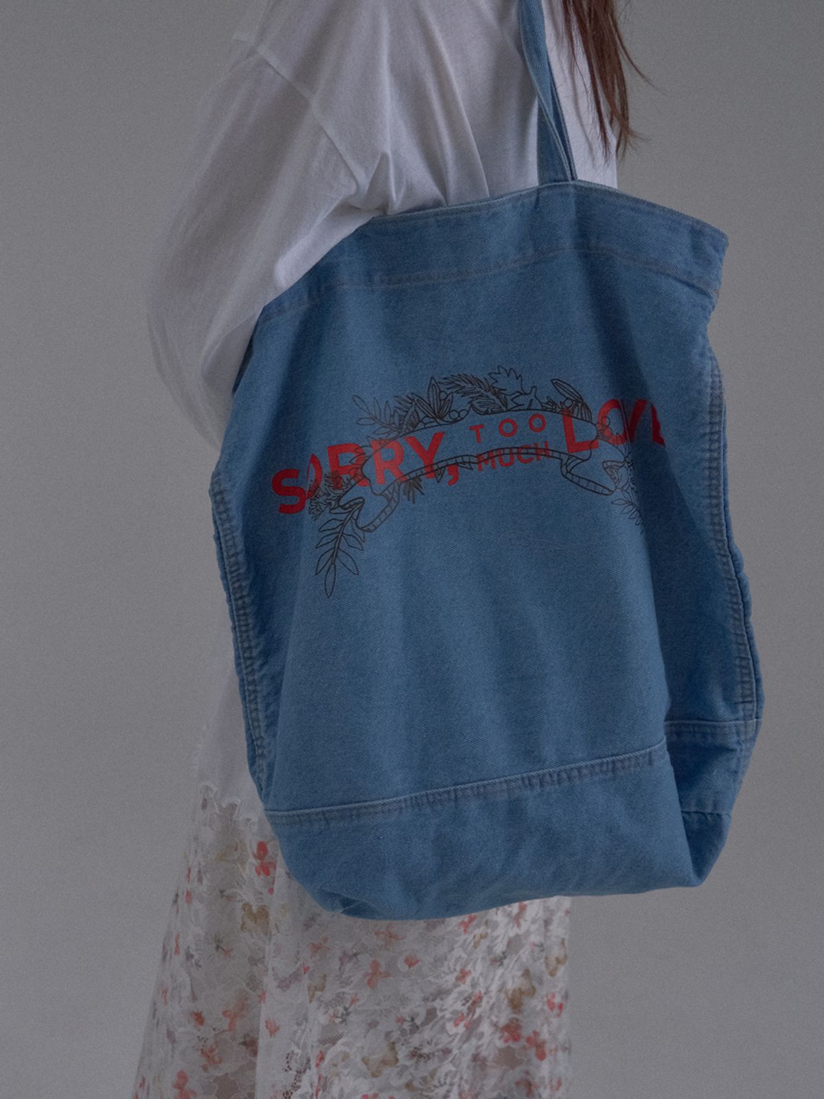 쏘리, 투 머치 러브(SORRY, TOO MUCH LOVE) Archive Soluv Denim Tote_Blue