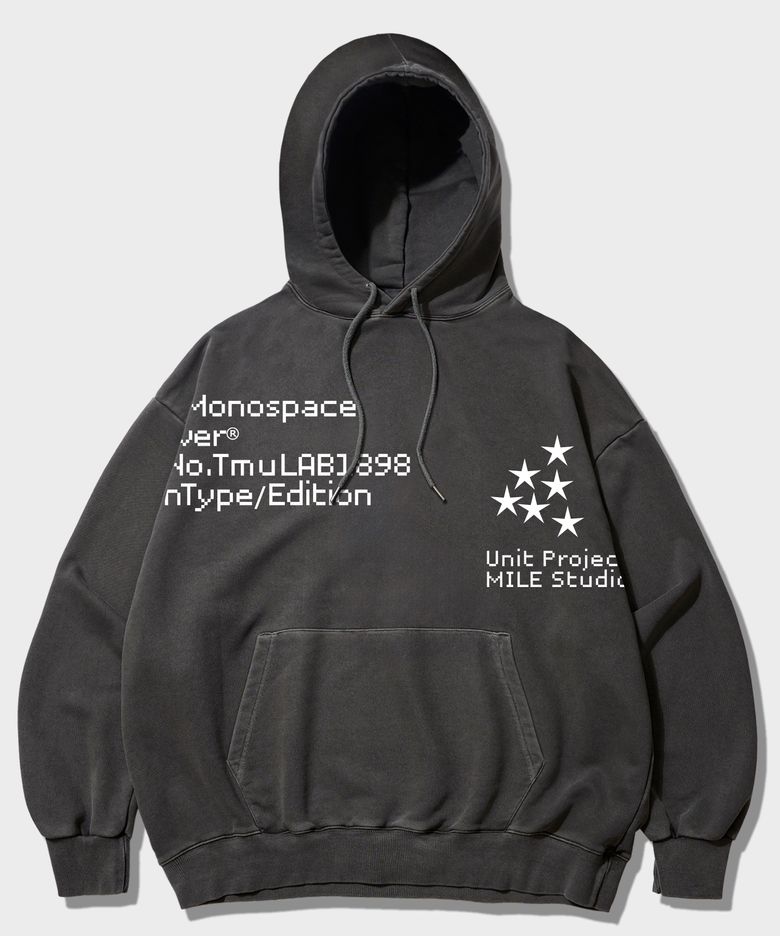MONOSPACE MILE  HOODIE [PIGMENT D.GRAY]