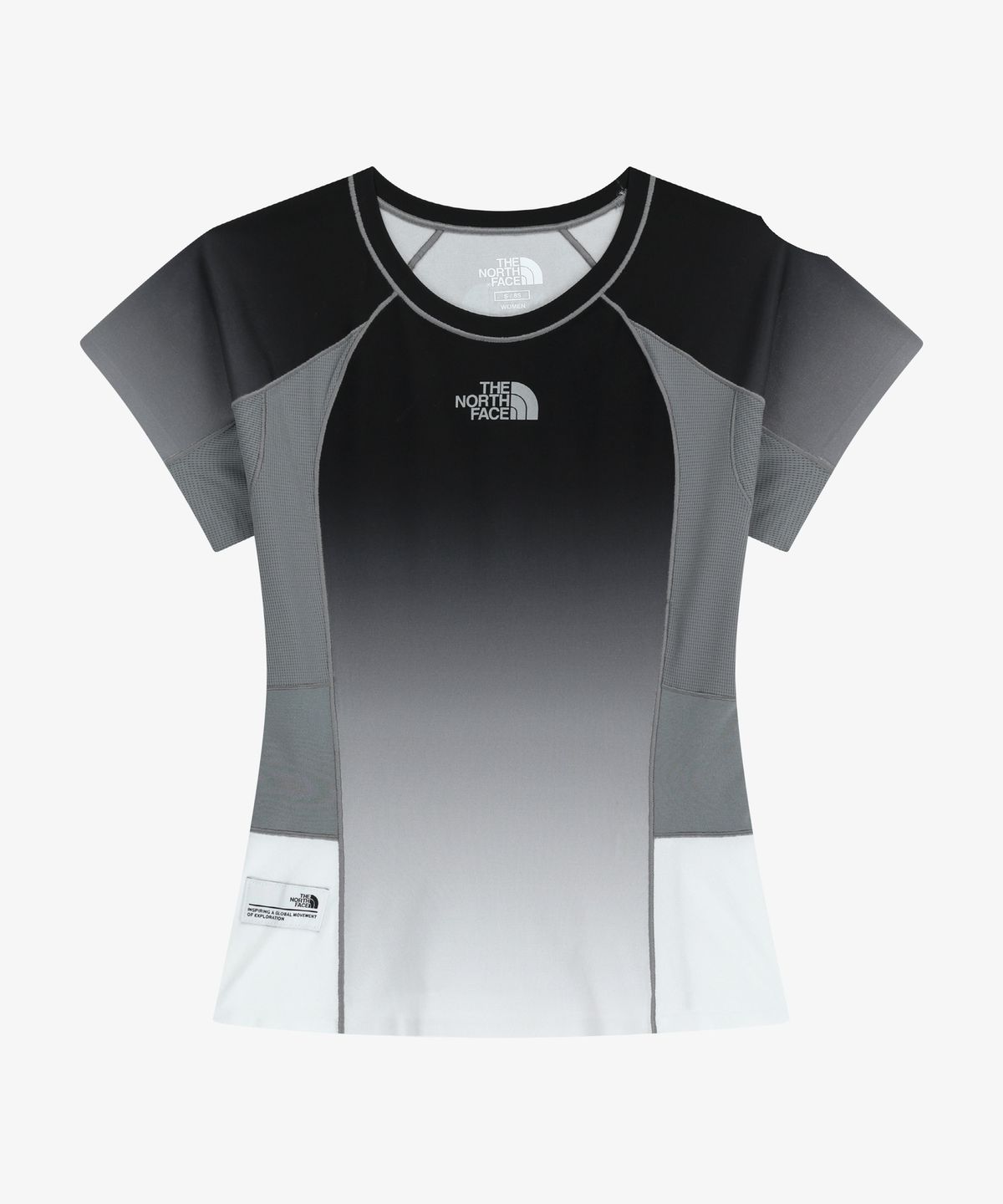 노스페이스(THE NORTH FACE) NT7UR81J 여성 노벨티 스피드온 반팔 라운드티 BLACK