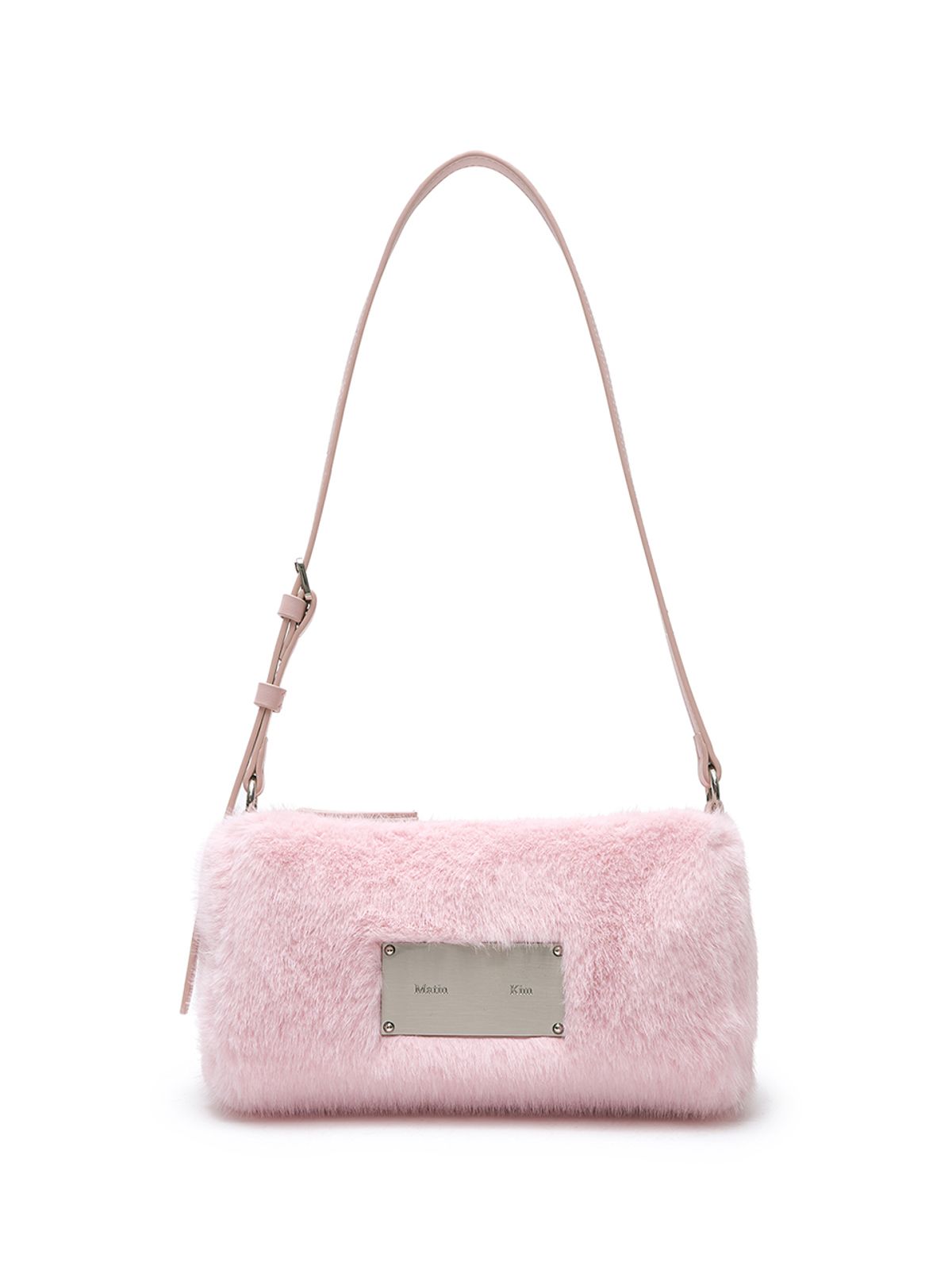 마뗑킴(MATIN KIM) SOFT FUR MINI SHOULDER BAG IN PINK