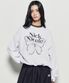 BUTTERFLY SIGNATURE SWEATSHIRT_MELANGE BLACK