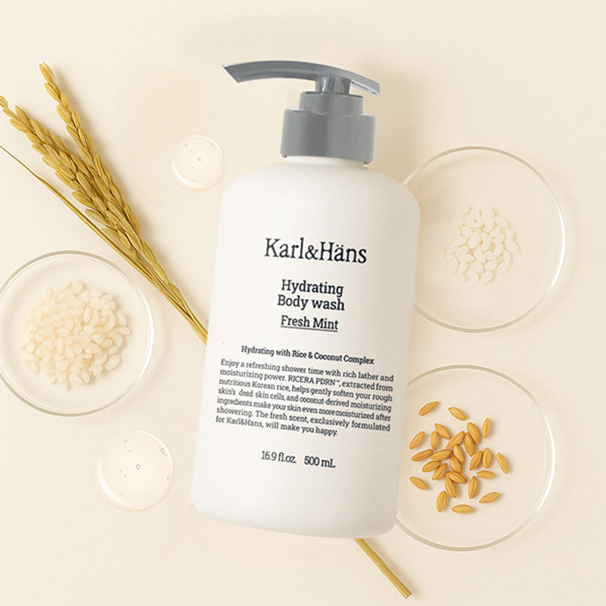 칼앤한스(KARLNHANS) 하이드레이팅 바디워시 프레시민트 500ml
