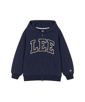 데님 아플리케 후드 집업 네이비 LK2601HZ02NA