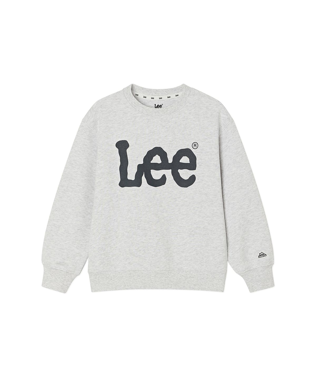리 키즈(LEE KIDS) 에센셜 빅트위치 맨투맨 화이트멜란지 LK2601CR01WM