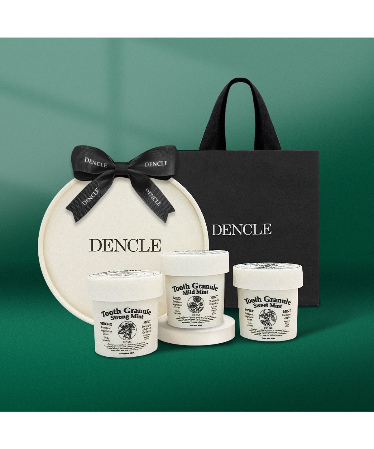 덴클(DENCLE) 덴클 고급치약 선물세트 천연가루치약 3종 기프트세트
