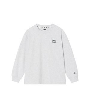 박스 스몰트위치 긴팔티셔츠 화이트멜란지 LK2601LT02WM