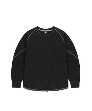 Aero Waffle LS Tee Black