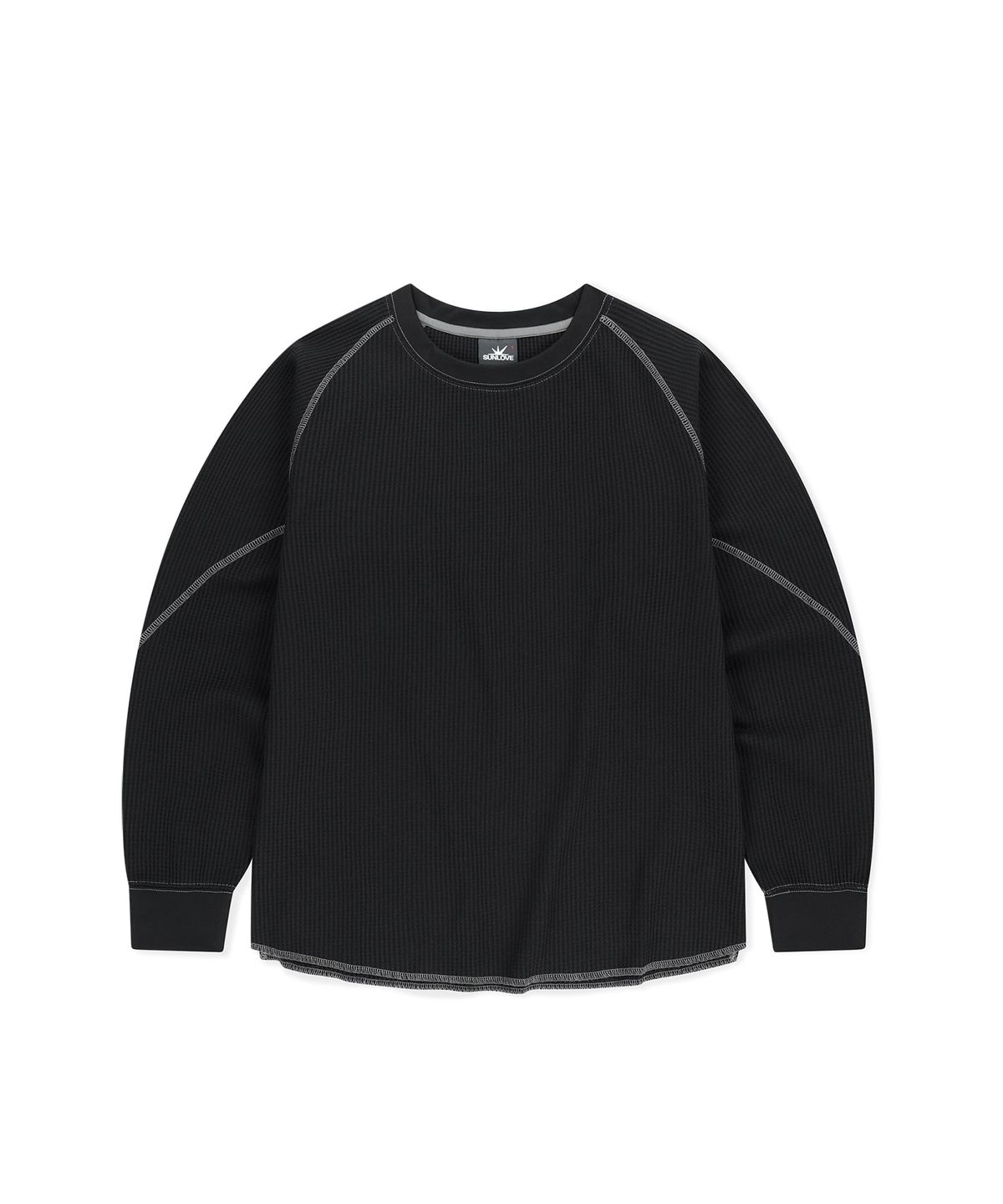 썬러브투어(SUNLOVETOUR) Aero Waffle LS Tee Black