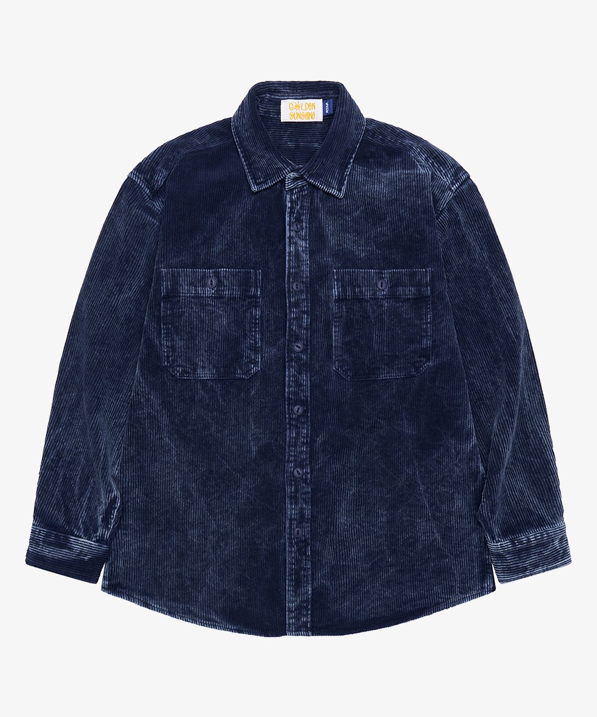 골든선샤인(GOLDEN SUNSHINE) Corduroy washed shirts_Navy