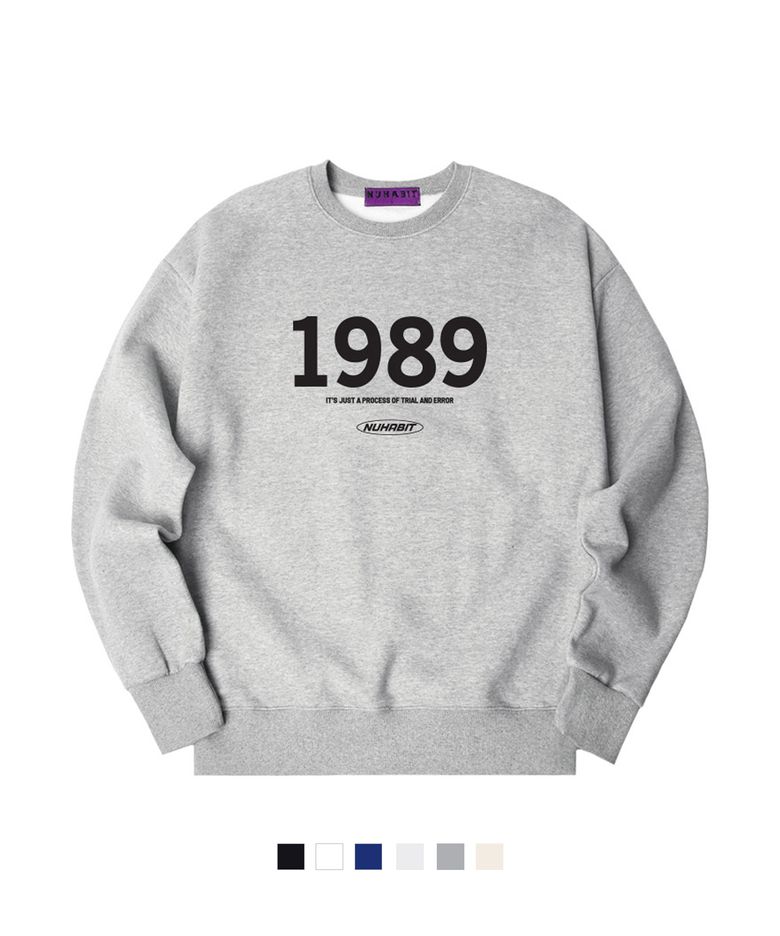N/H 1989 LOGO 오버핏 맨투맨 (SOM4-1NH7098)