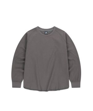 Aero Waffle LS Tee Charcoal