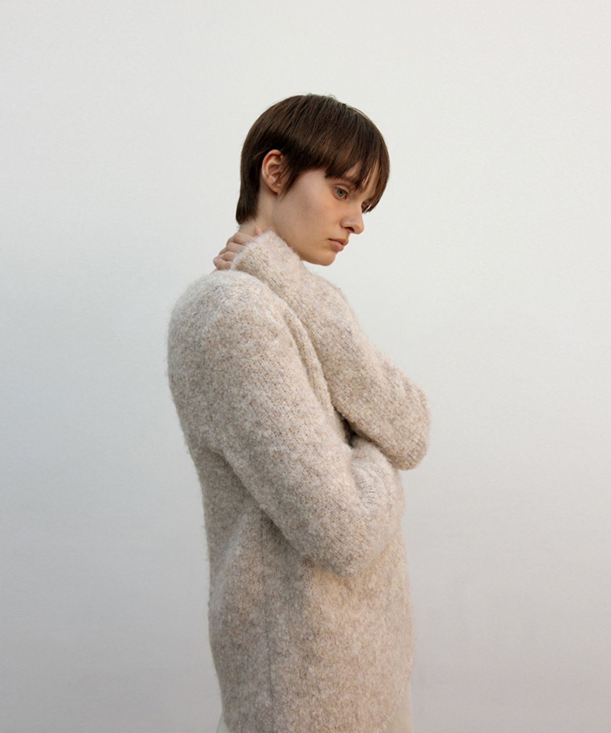 더룸(THELOOM) BOUCLE PULLOVER_BEIGE