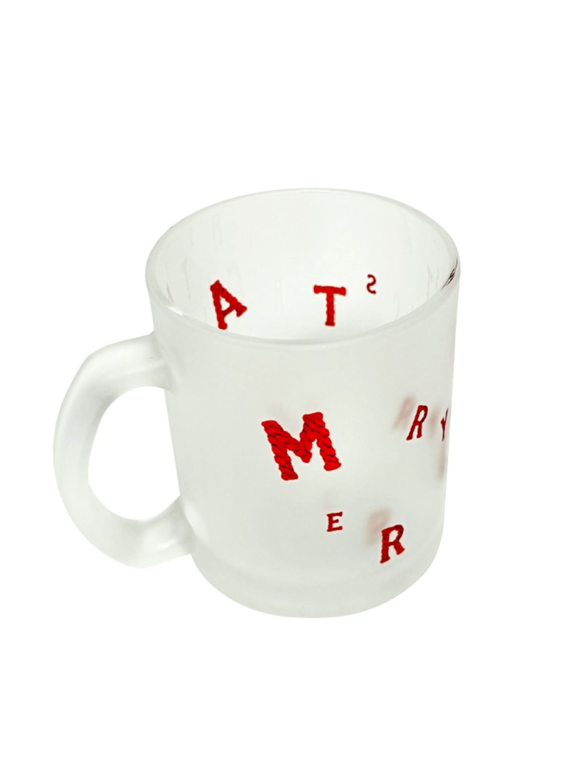유라이크왓(YOULIKEWHAT) 크리스마스 알파벳 글라스머그 (매트)