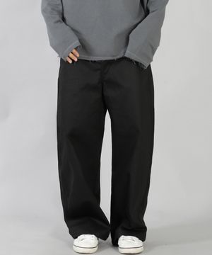 EX와이드 버튼팬츠 EWB-377 블랙