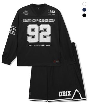 [SET-UP] 럭비 오버핏 메시 긴팔 셋업_3color