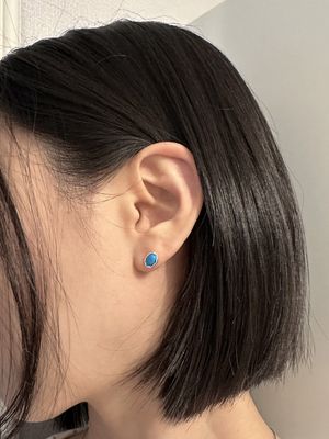 [925실버] 에그 터키 이어링