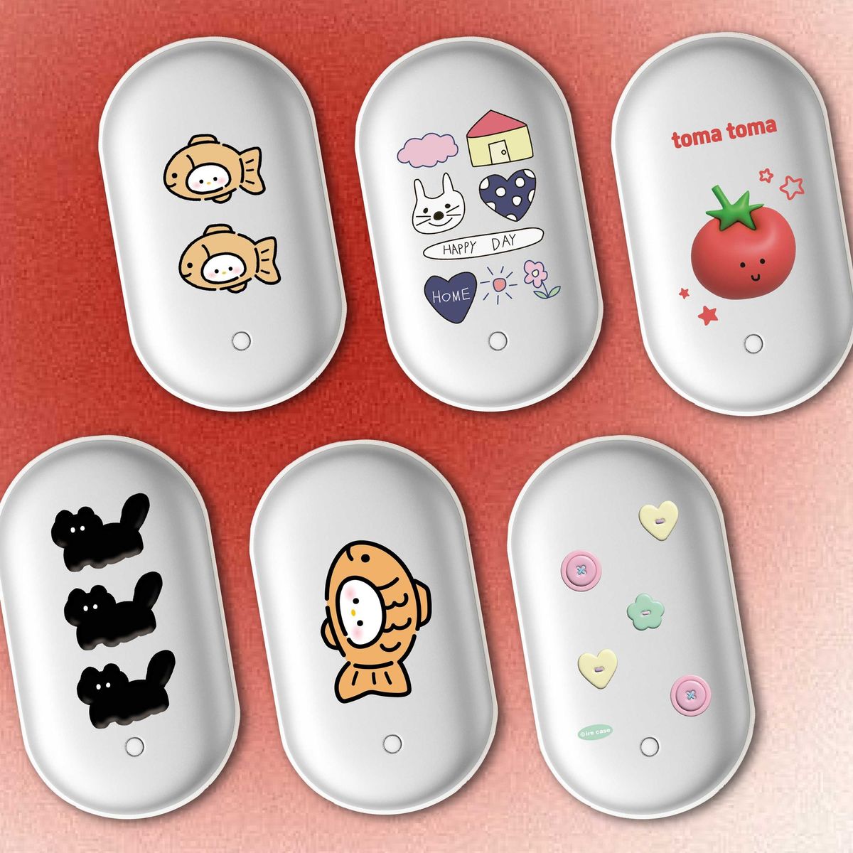 이레케이스앤굿즈(IRECASEGOODS) 캐릭터 양면 손난로 보조배터리겸용 5000mAh 충전식 [선물증정]