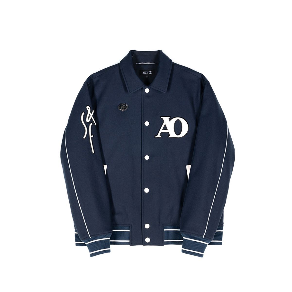 아첼레란도(ACCELERANDO) ES08NY 바시니 패딩 바머 자켓 Navy