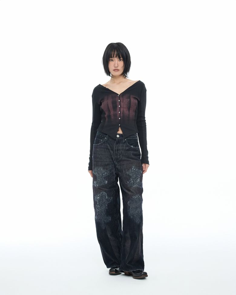 Rebuild Stitch Corduroy Pants (Navy) / 25WTPT001NA