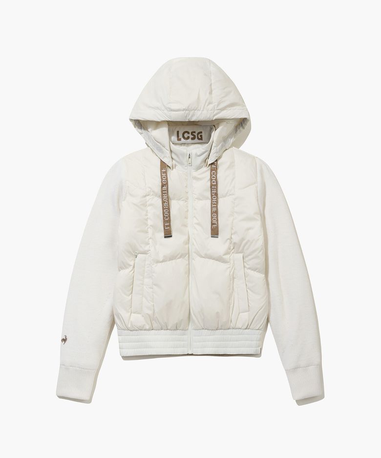 여성 후드 스웨터 경량 다운 점퍼 _CREM GQ422LKCO1