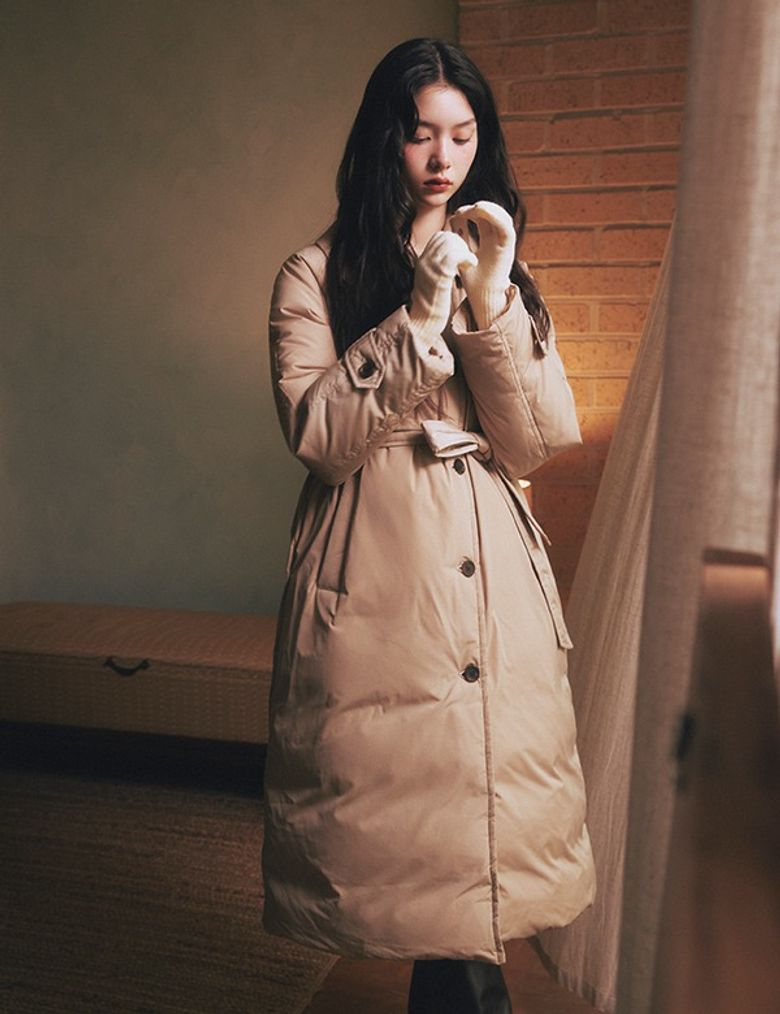 니트카라 트렌치 롱패딩_RMJDF4CR14