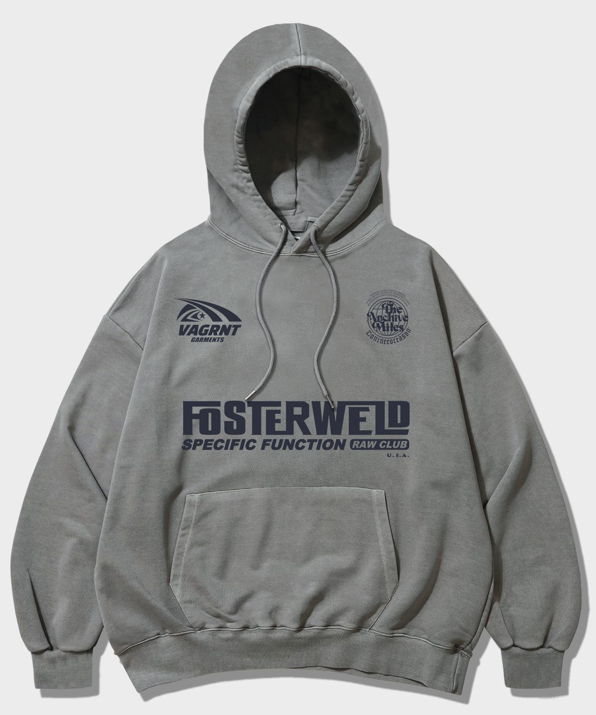 더마일(THEMILE) FOSTERWELD MILE  HOODIE [PIGMENT GRAY]