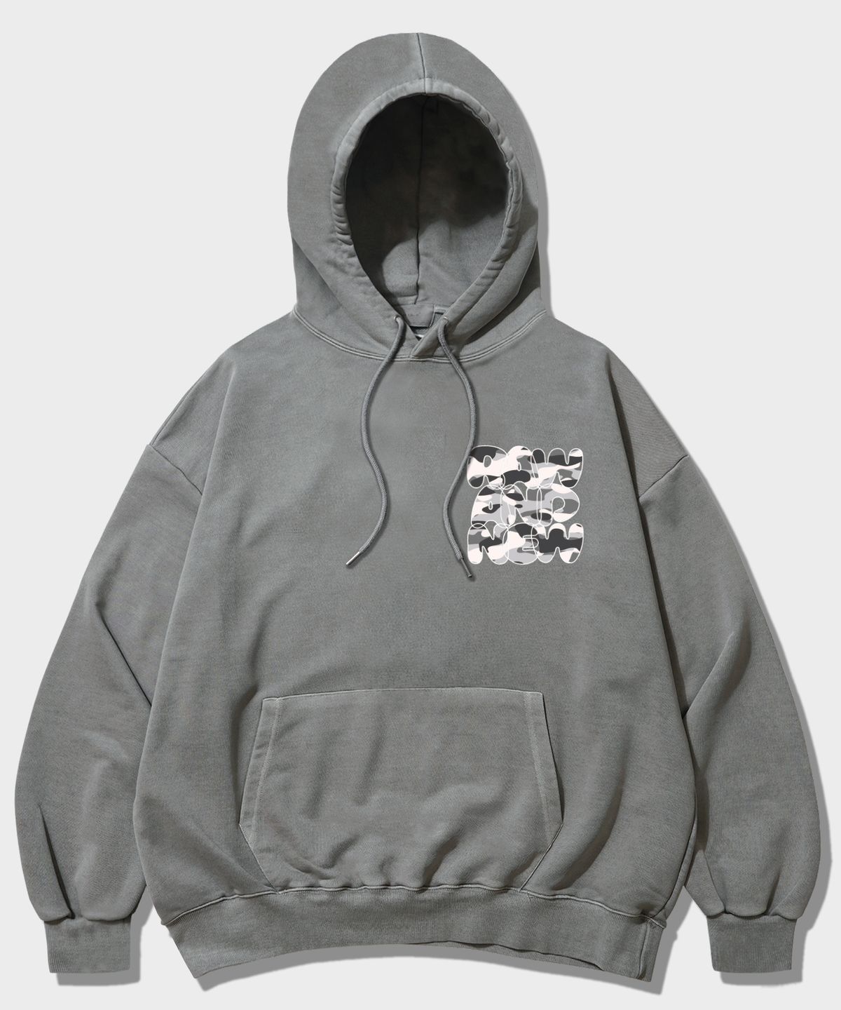 더마일(THEMILE) RAW AND NEW MILE HOODIE [PIGMENT GRAY]