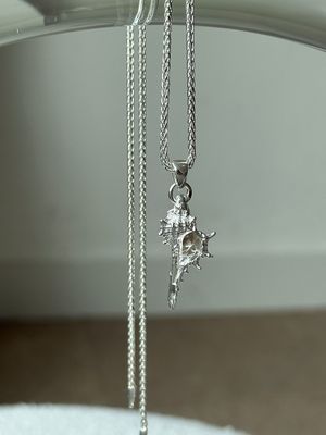 [925실버] 탑쉘 네크리스