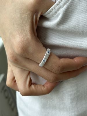 [925실버] 블루 아이즈 링