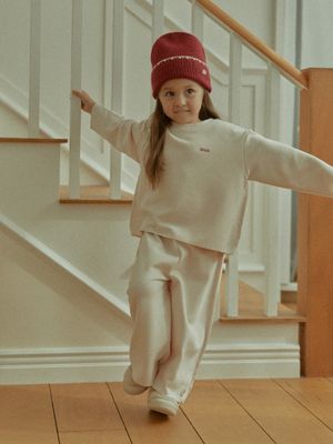 RAW-CUT LOOSE TEE_BEIGE