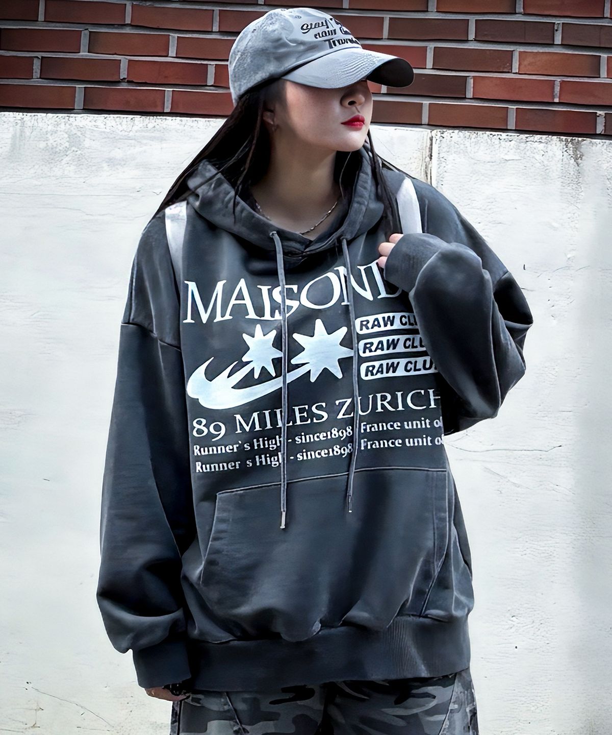 더마일(THEMILE) MAISONDE MILE HOODIE [PIGMENT D.GRAY]