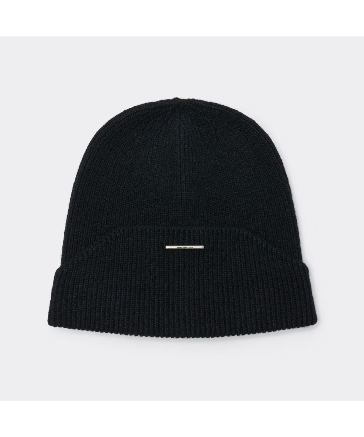 커스텀멜로우(CUSTOMELLOW) Black Knit Beanie CARAX26001BKX