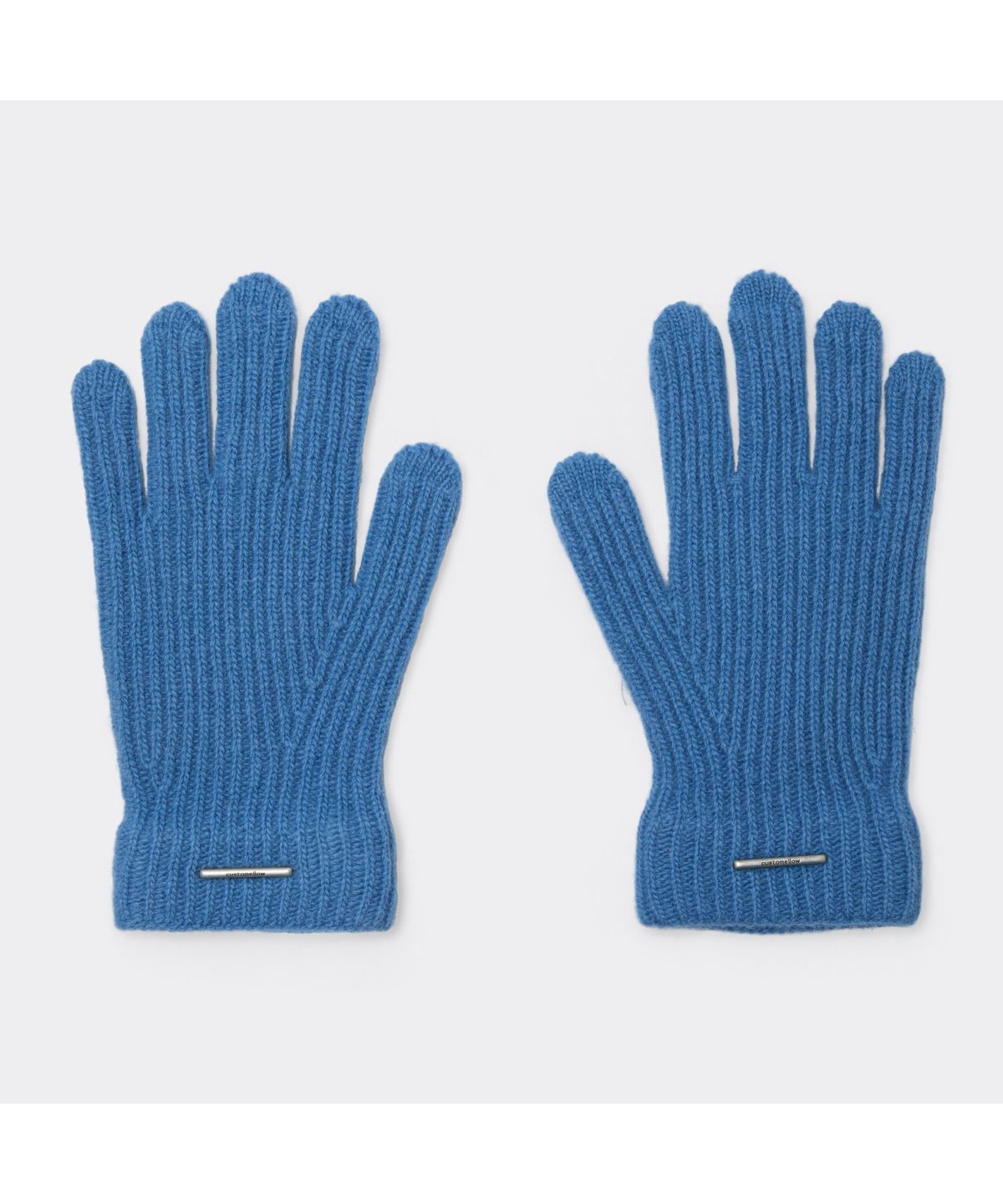 커스텀멜로우(CUSTOMELLOW) Blue Rib Knit Gloves CAHAX26001BUX