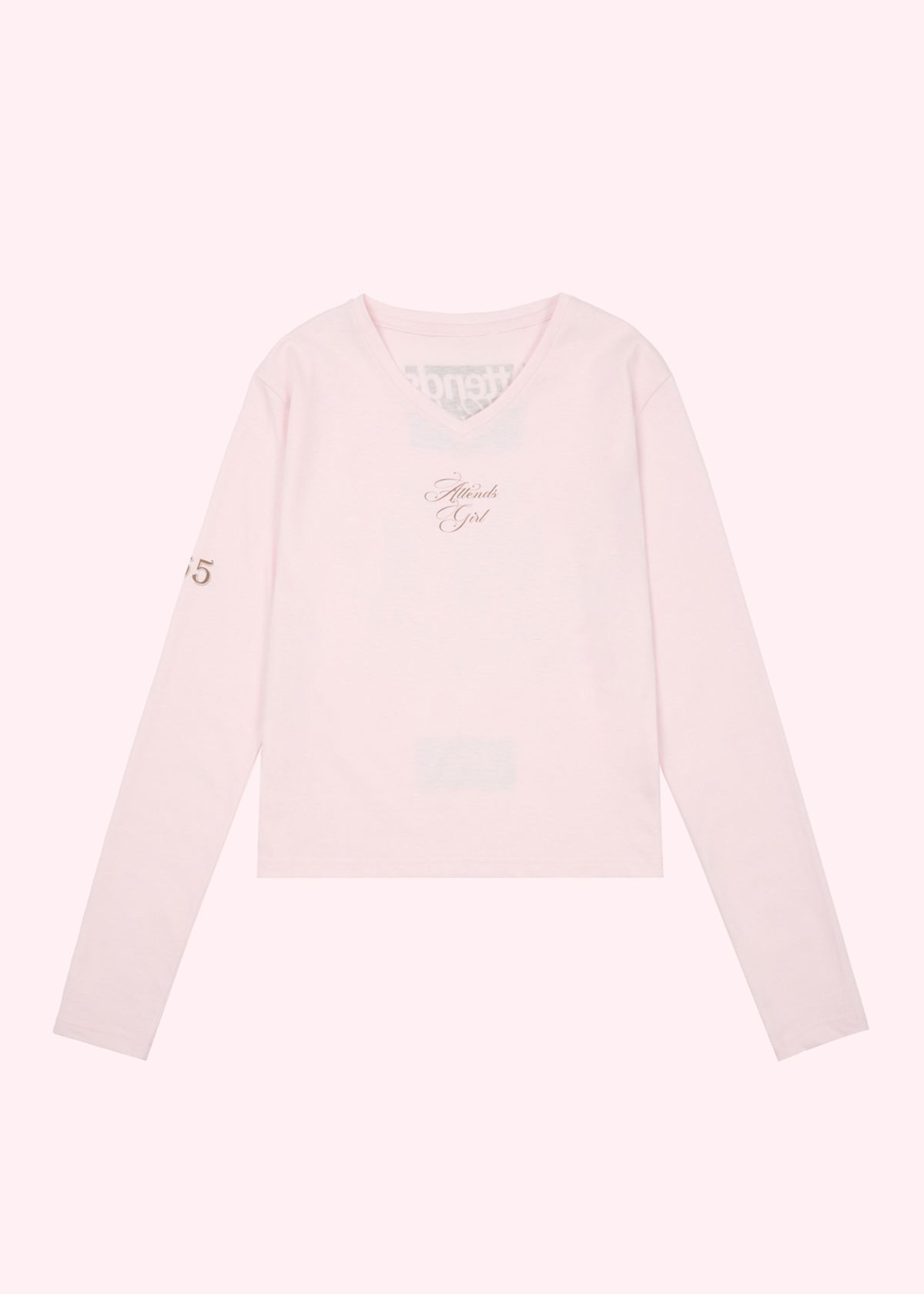 어텐즈(ATTENDS) Mama tee shirt (Baby pink)