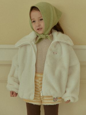 MINK ZIP-UP JACKET_IVORY