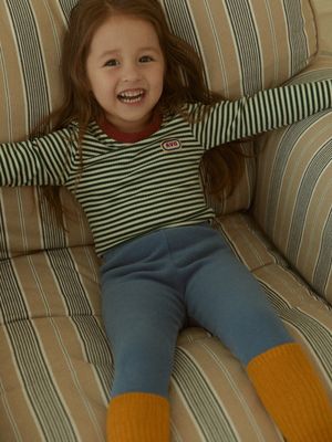 BRUSHED FLEECE LEGGINGS_BLUE