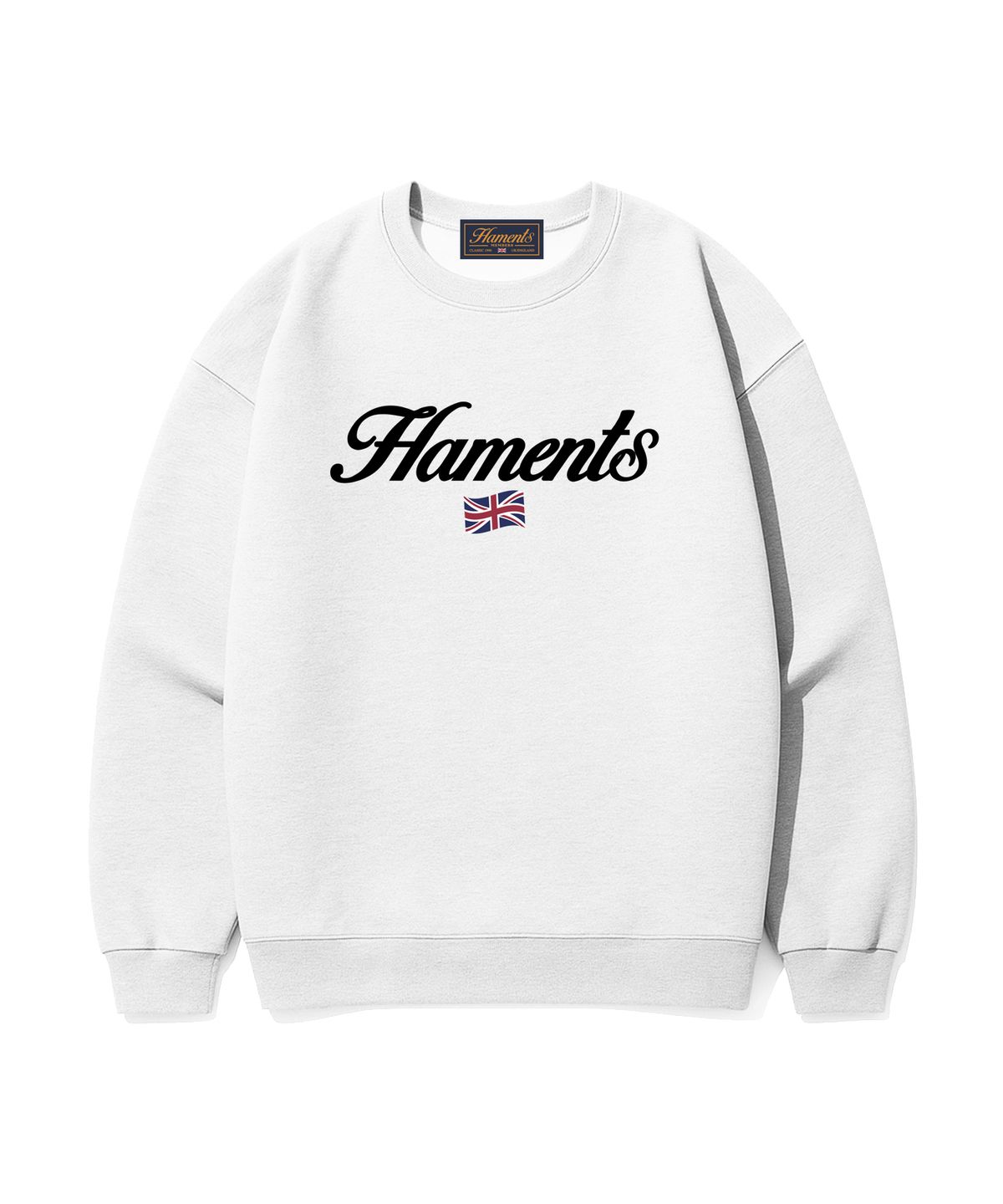 하먼츠(HAMENTS) 잉글랜드 로고 맨투맨 화이트
