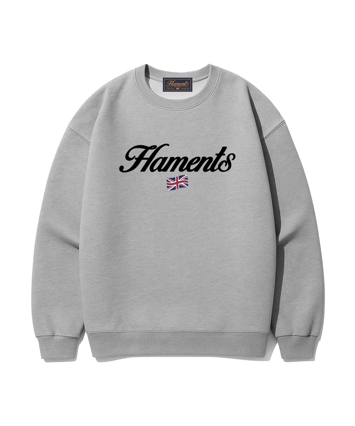 하먼츠(HAMENTS) 잉글랜드 로고 맨투맨 그레이