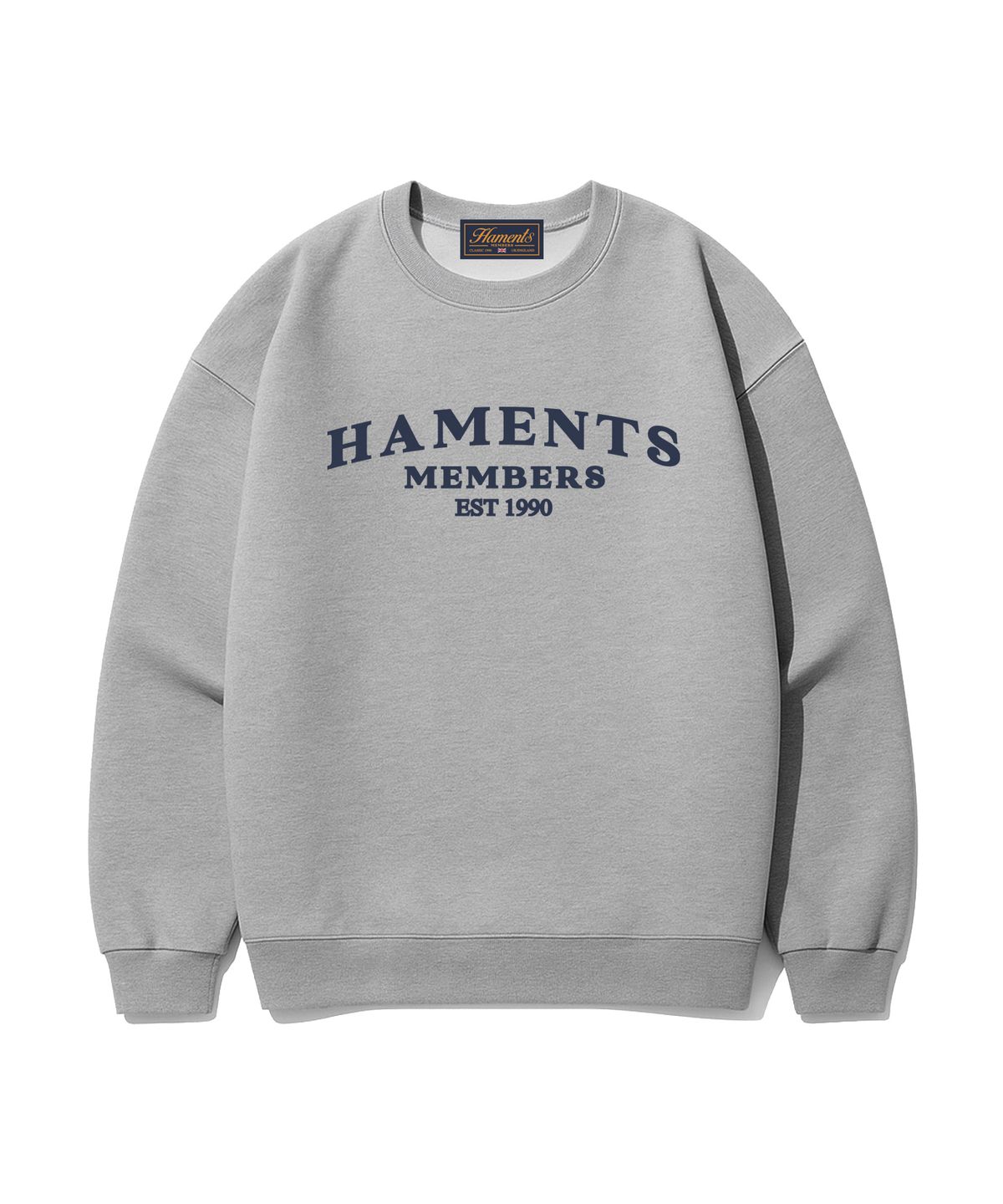 하먼츠(HAMENTS) 아치 로고 맨투맨 그레이