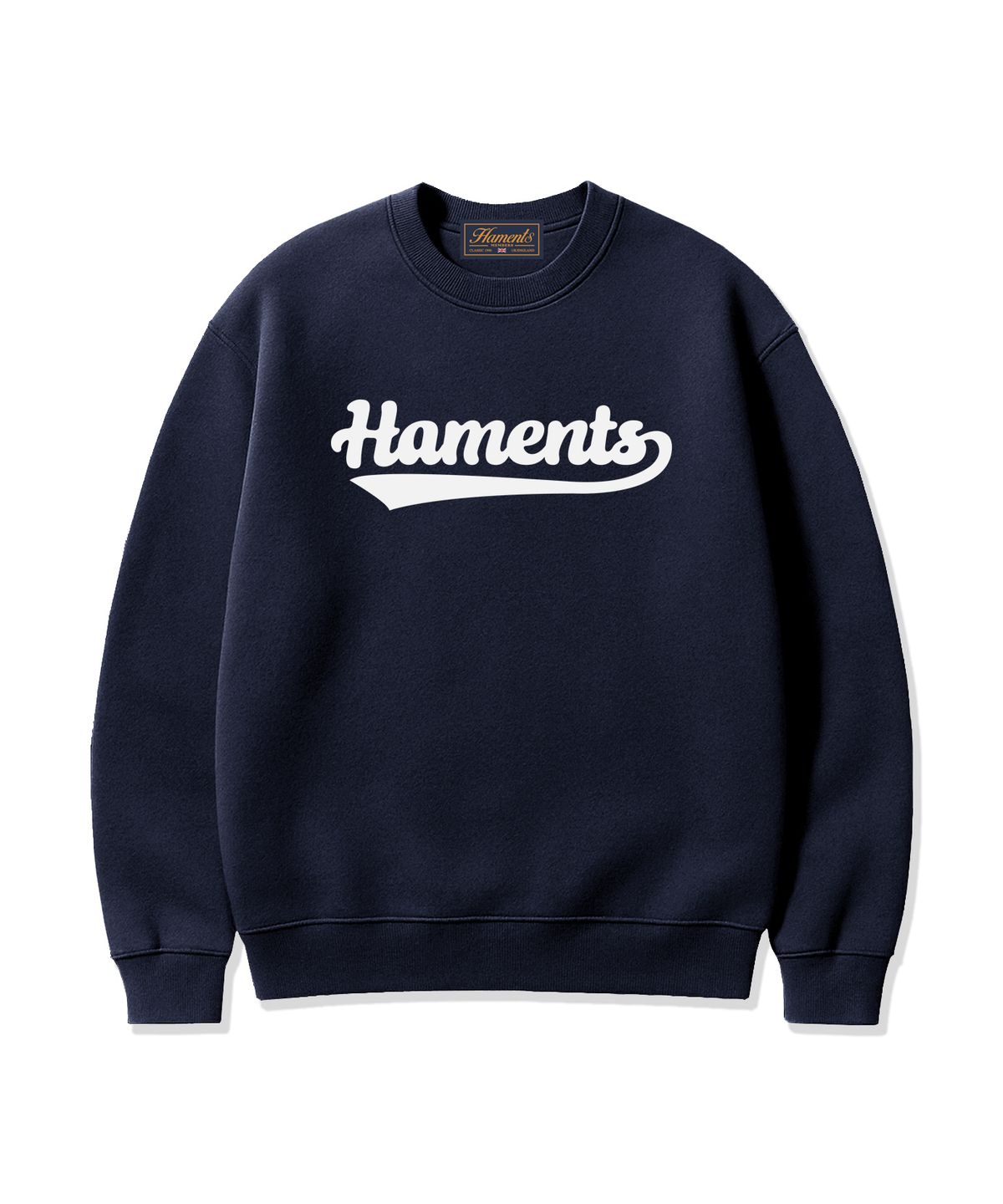 하먼츠(HAMENTS) 캐주얼 로고 맨투맨 네이비