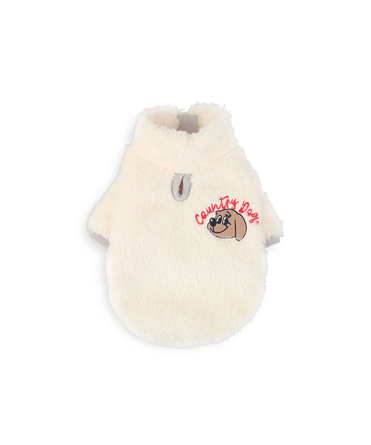 몽슈슈(MONCHOUCHOU) Country Dog Fur Zip-up White