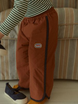 PADDED FLEECE PANTS_BROWN